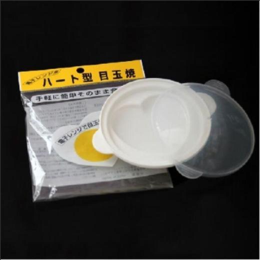 ECHO 微波炉蒸蛋盒心型 白色 商品图0