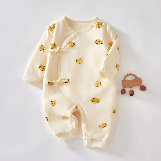 【婴幼儿A类！超亲肤新生儿衣服】0-3个月婴儿儿衣服春秋装，宝宝夹棉连体衣哈衣蝴蝶衣保暖秋冬季-QQ 商品图3