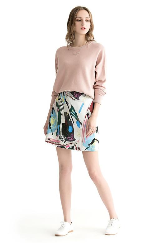 BONNIE ALEX 简约藕粉色针织衫 1086 商品图4