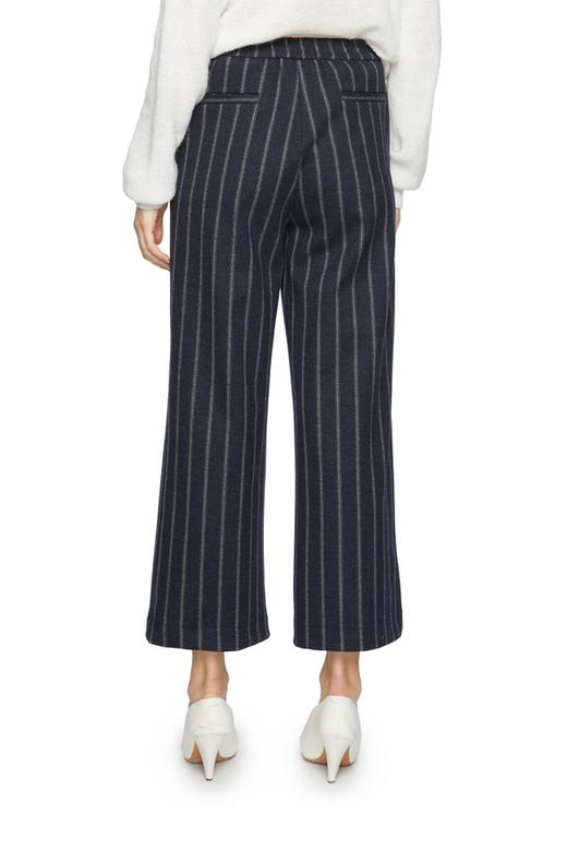 AVA 竖条纹黑色高腰长裤 6102 商品图2