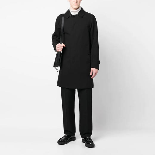 BURBERRY 巴宝莉 男士修身卡姆登版型中长款风衣 黑色 8065462 A1189 商品图3