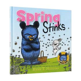 英文原版绘本Spring Stinks 臭臭的春天 关于春天气味的故事书 2-6岁低幼儿童英语启蒙认知绘本 亲子趣味共读宝宝睡前故事书