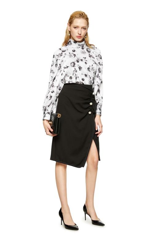 Le Malene 水墨印花高领上衣 8698 商品图1