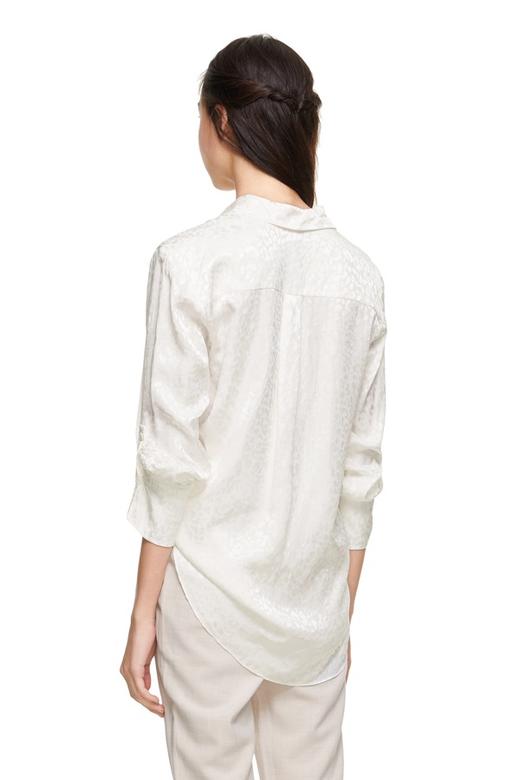 J.A 豹纹肌理白衬衣 8646 商品图2