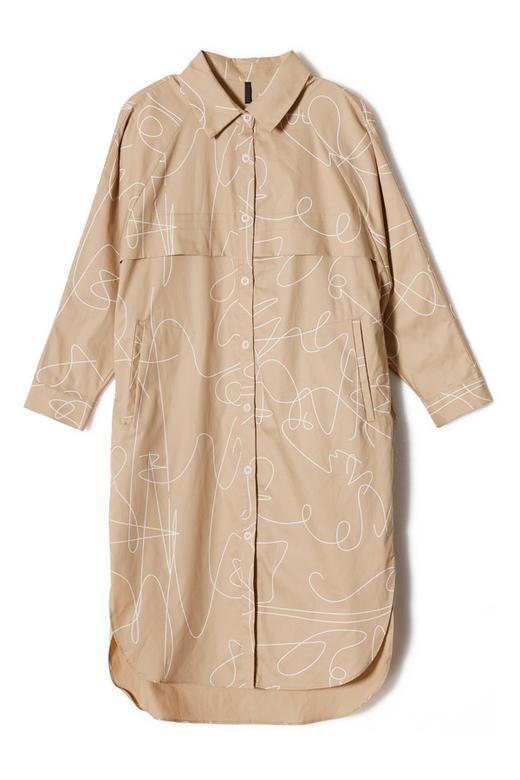 J.A 抽象印花抽绳收腰外套 8650 商品图4