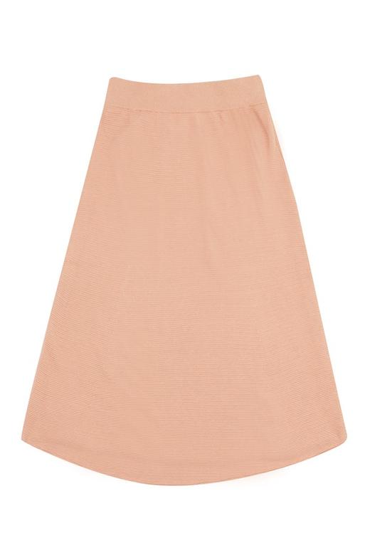 BONNIE ALEX 藕粉色简约针织半裙 1355 商品图4