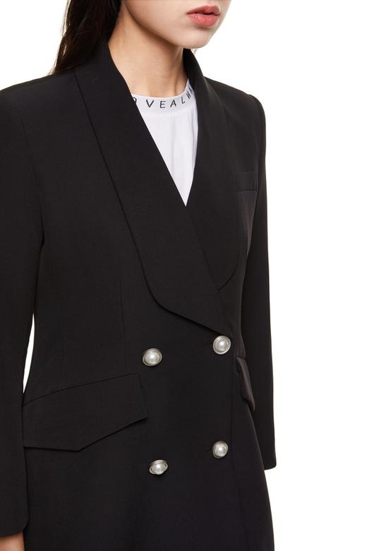 J.A 黑色双排扣西装外套 8662 商品图3