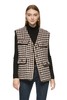 ELLA JADE 棕色千鸟格背心外套 8638 商品缩略图0