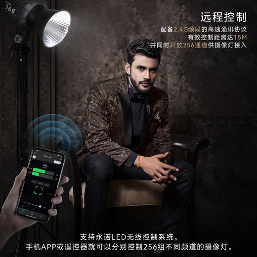 永诺  YNRAY260 大功率250W专业级摄影灯 高亮度高显指 专业色彩 商品图2