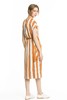 OCTAVIA 橙白条纹丝麻连衣裙 1757 商品缩略图2