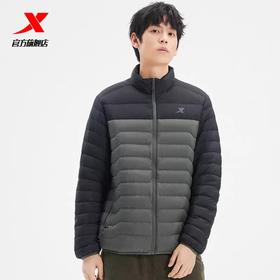 3.9折【自营】XTEP/特步  特步轻薄羽绒服男2022冬季新款短款立领运动上衣外套 978429190262