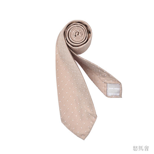 卡其色波点蚕丝手工领带 商品图2