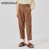 oldcolour2023春季新款复古高腰显瘦直筒九分休闲裤女O11073101 商品缩略图3
