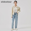 oldcolour2023春季新款米色休闲百搭宽松短款牛仔外套女O11040150 商品缩略图1