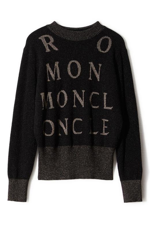 LNNNS 黑色字母装饰套头毛衫 8332 商品图4