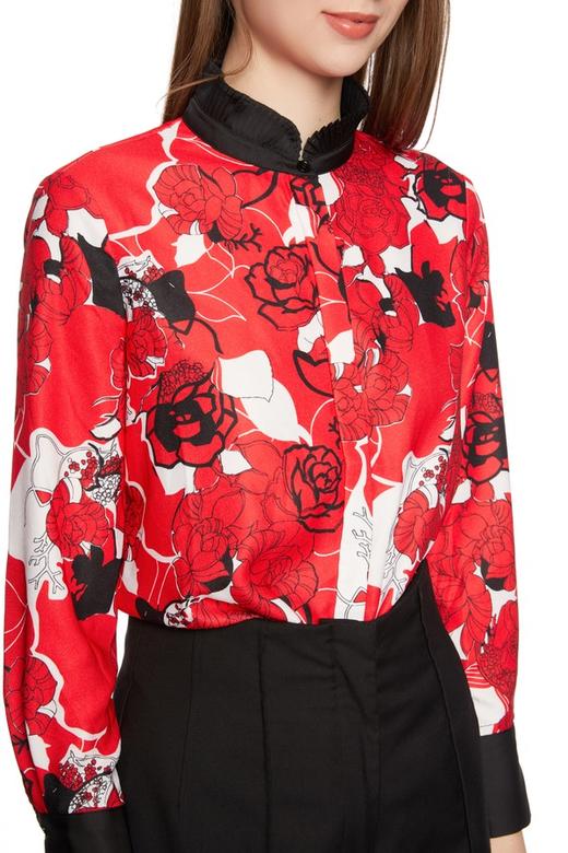 LNNNS 印花拼色立领衬衣 6111 商品图3