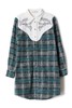 SUMMER & SAGE 格纹拼接刺绣衬衫裙 8597 商品缩略图4