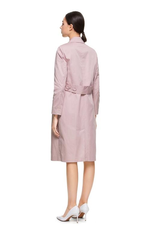 EXUN 拼色扣饰粉色风衣 7603 商品图2