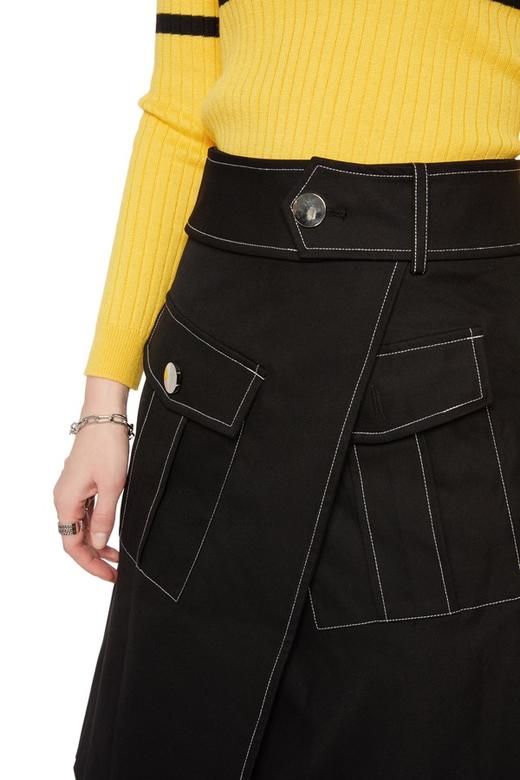 AVA 机车线饰高腰信封裙 6140 商品图3