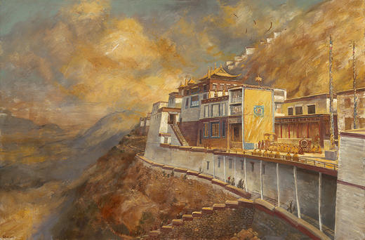 不仁斋薛继业油画60x40高精微喷复制版画(无框加印) 商品图7