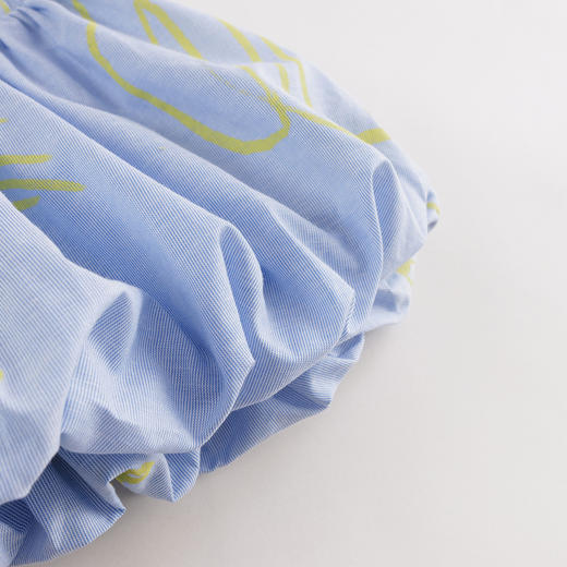 【马克珍妮 芦芙】夏装新款 女童印花棉麻花苞半身裙230019 商品图3