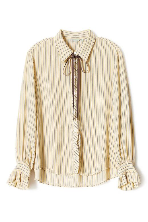 SEIFINI诗凡黎 撞色条纹复古衬衫 1460 商品图5