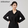 oldcolour2023春新款纯色简约气质通勤宽松围巾领衬衫女O12013240 商品缩略图2