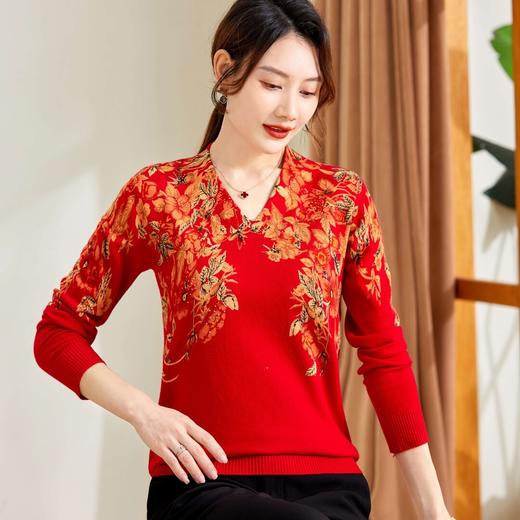 MQ-3467-2305妈妈装针织毛衣打底衫 商品图5