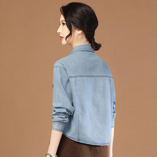 牛仔外套小个子百搭显瘦夹克上衣GYM-D0716 商品图1