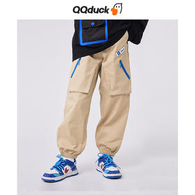 【清仓捡漏】【120-165】儿童春秋款拉链口袋梭织长裤裤子可可鸭