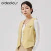 oldcolour2023春季新款高级V领气质无袖短款西装马夹女O11032128 商品缩略图2