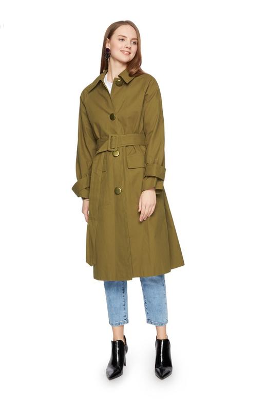 AVA 复古束腰长风衣 6233 商品图0