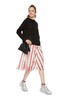 SUMMER & SAGE 条纹饰双层半身裙 6255 商品缩略图1
