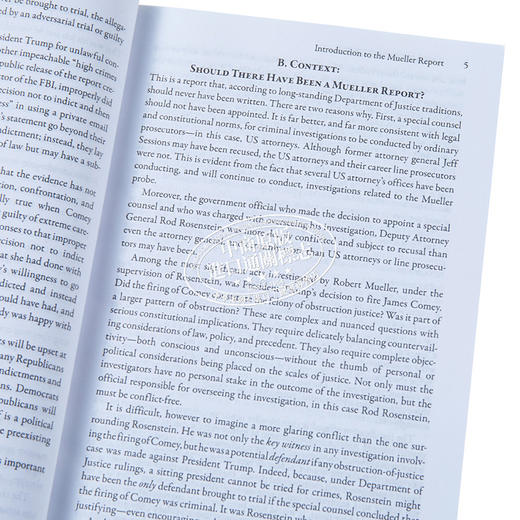 【中商原版】穆勒报告 英文原版 The Mueller Report 政治历史与理论 商品图3