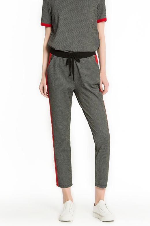 ZARA 撞色条纹运动风休闲裤 1374 商品图0