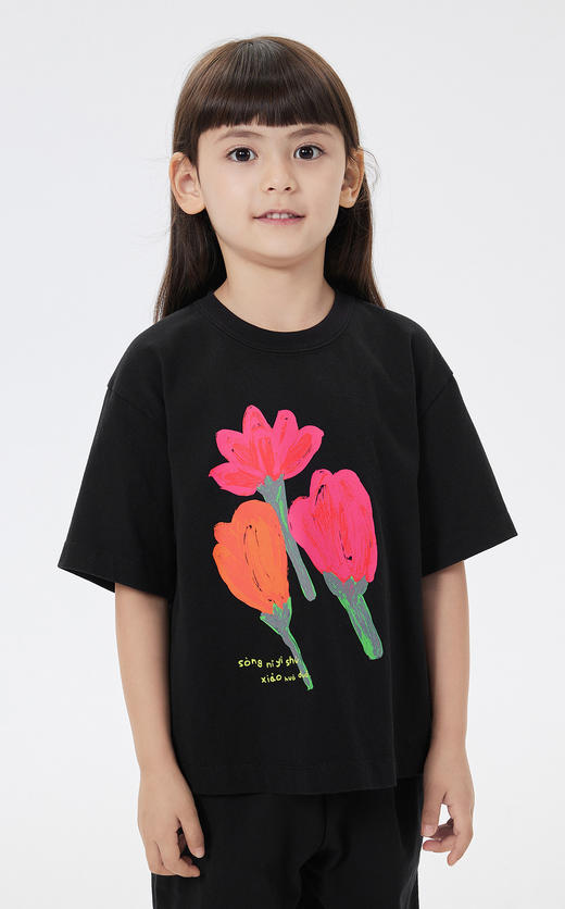 jnby  23年春款  宽松圆领短袖T恤  1N3112510 商品图0