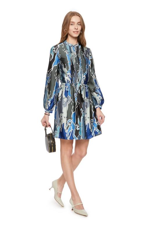 OCTAVIA 拼色印花连衣裙 6251 商品图0