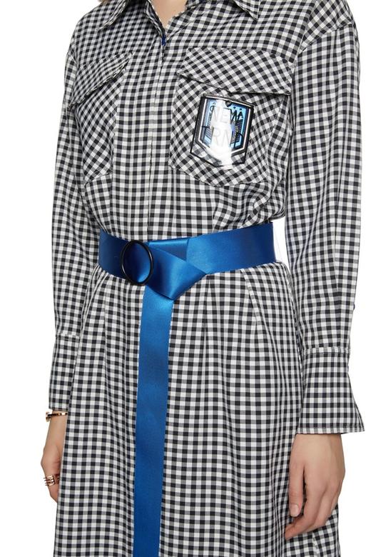 AVA 束腰格纹连衣裙 6144 商品图3