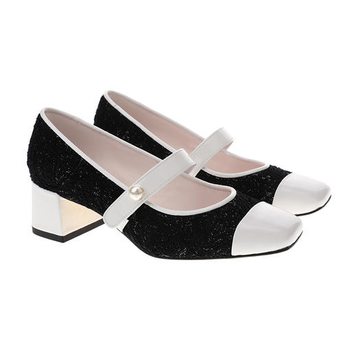 sheme真皮女鞋方头粗跟玛丽珍单鞋可定制 商品图5