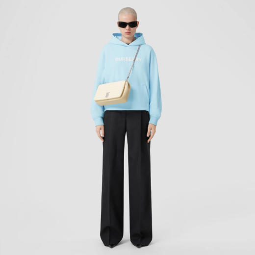 BURBERRY 巴宝莉 女士字母徽标印花棉质连帽卫衣 浅蓝色 8063579 A1397 商品图3