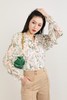 SUMMER & SAGE 荷叶边轻透印花上衣 1410 商品缩略图0