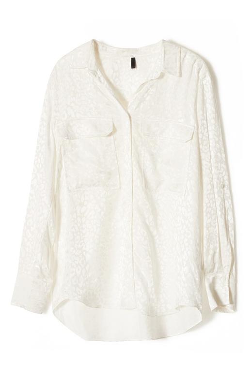 J.A 豹纹肌理白衬衣 8646 商品图4