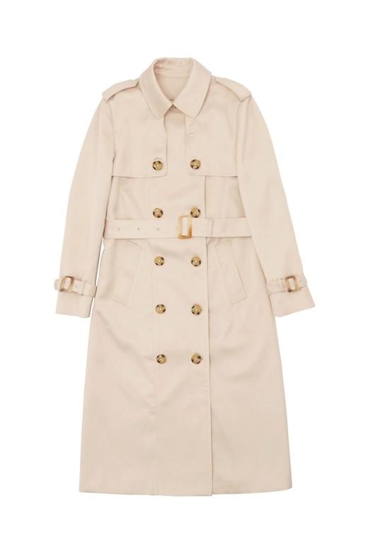 LNNNS 奶油色双排扣长风衣 6061 商品图4