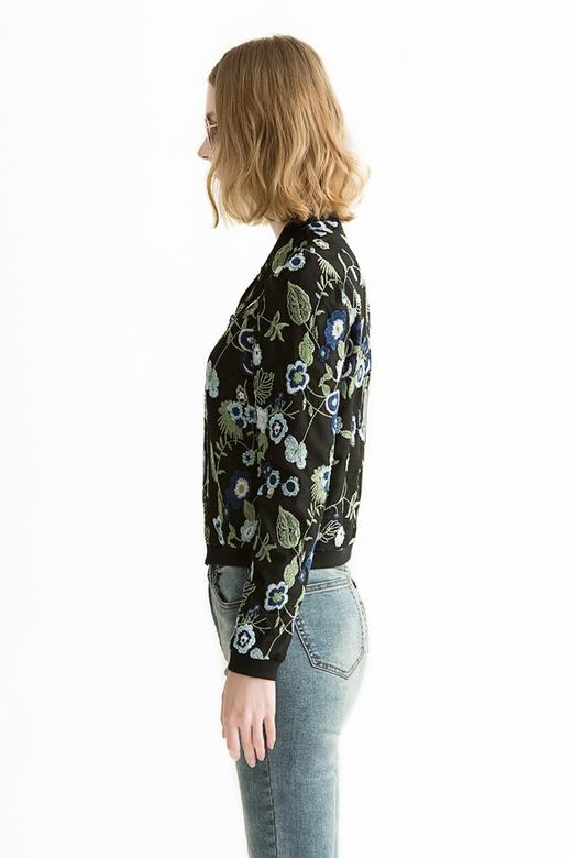 BCBGeneration 撞色印花网纱棒球外套 614 商品图2