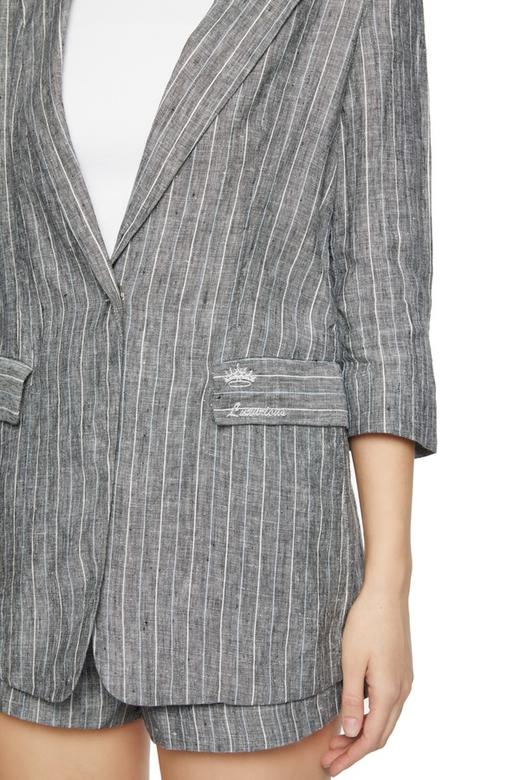 J.A 灰色条纹西装外套 6152 商品图3