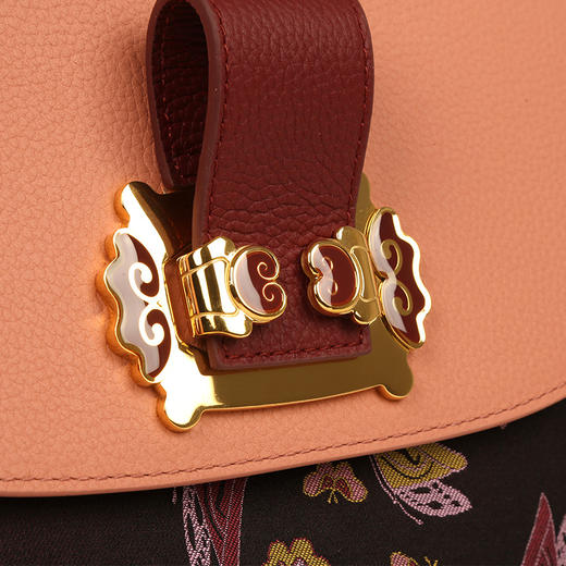 SAINTJOY/上久楷 宋锦女式背包 ·福蝶  BWS18A0501 商品图7