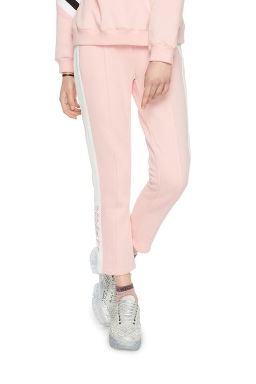 EVA OUXIU伊华欧秀 条纹粉色运动长裤 6082 商品图0