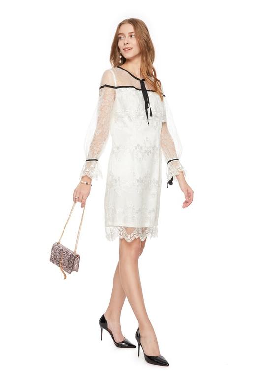 DILI 花边蕾丝系带连衣裙 6265 商品图1