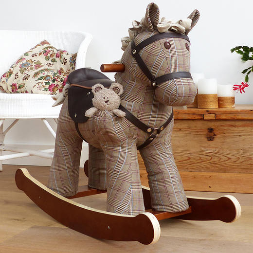英国Little Bird Told Me大马贾斯珀实木摇摇马宝宝婴儿周岁生日玩具礼物小木马-【玩具】 商品图2