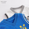 marcjanie马克珍妮春装 男童撞色字母针织衫 儿童马甲221137 商品缩略图3